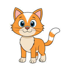 Cat cartoon vector illustration style design