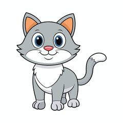 Cat cartoon vector illustration style design