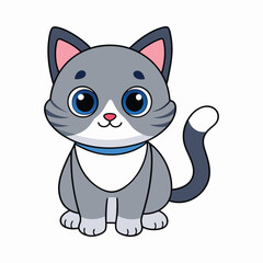 Cat cartoon vector illustration style design