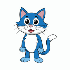 Cat cartoon vector illustration style design