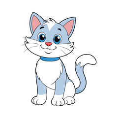 Cat cartoon vector illustration style design