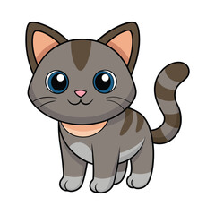 Cat cartoon vector illustration style design