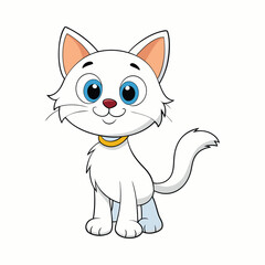Cat cartoon vector illustration style design