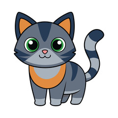 Cat cartoon vector illustration style design