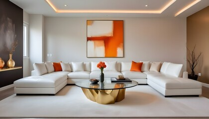 Photo interior modern design room 3d illustration