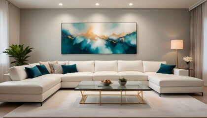 Photo interior modern design room 3d illustration