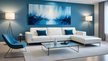 Photo interior modern design room 3d illustration
