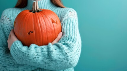 The Pumpkin in Cozy Sweater