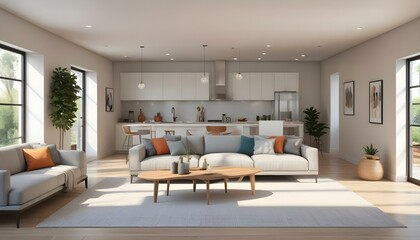 Photo interior modern design room 3d illustration