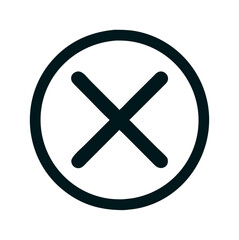 Obraz premium Cross mark icon