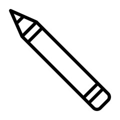 Pencil Vector Line Icon Design