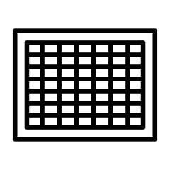 Cutting Mat Vector Line Icon Design