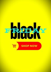Naklejka premium black friday poster
