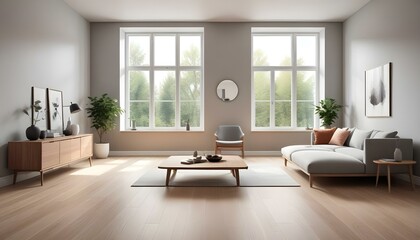 Obraz premium Photo interior modern design room 3d illustration