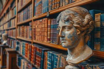 Fototapeta premium Historic Bookshop Interior Design