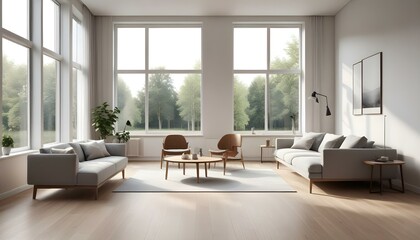 Fototapeta premium Photo interior modern design room 3d illustration