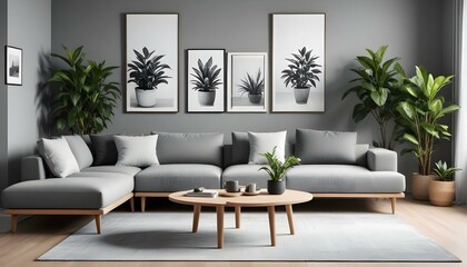 Photo interior modern design room 3d illustration