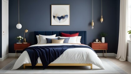 Photo interior modern design room 3d illustration