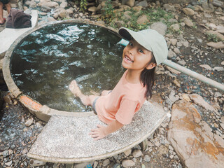 Joyful Discovery: A Child's Aquatic Adventure