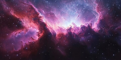 Obraz premium Cosmic Clouds of Gas and Dust in the Milky Way Galaxy
