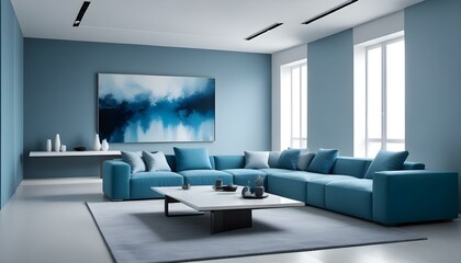 Fototapeta premium Photo interior modern design room 3d illustration