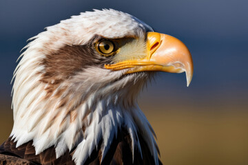 Obraz premium close up portrait of bald eagle