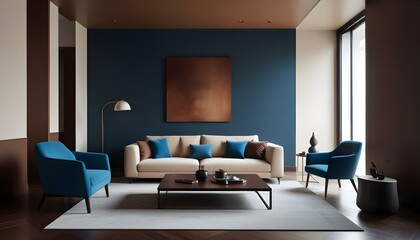 Photo interior modern design room 3d illustration