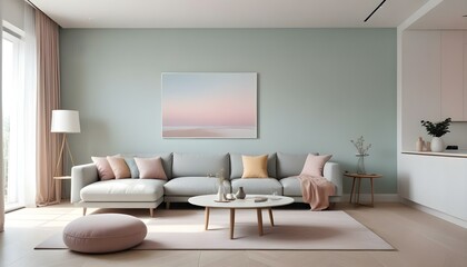 Photo interior modern design room 3d illustration