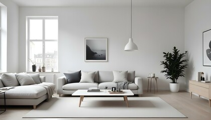 Obraz premium Photo interior modern design room 3d illustration