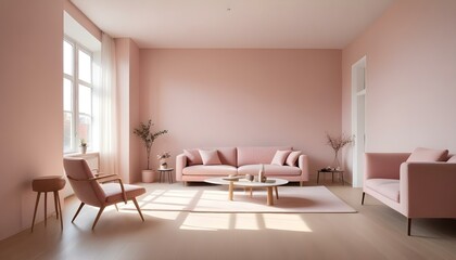 Fototapeta premium Photo interior modern design room 3d illustration