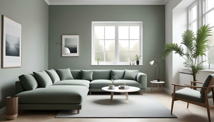 Fototapeta premium Photo interior modern design room 3d illustration