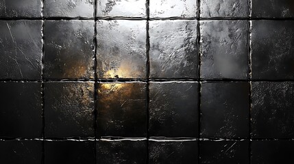 A close-up shot of a textured metal surface with a grid pattern and a faint light source in the center.