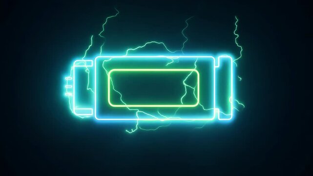 Futuristic, glowing battery or power source, surrounded by intricate electrical circuitry and sparks, conveying a sense of advanced energy storage technology and innovation.