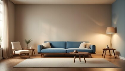 Photo interior modern design room 3d illustration