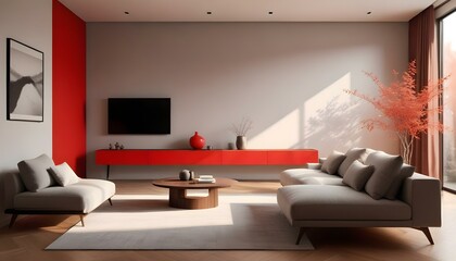Photo interior modern design room 3d illustration