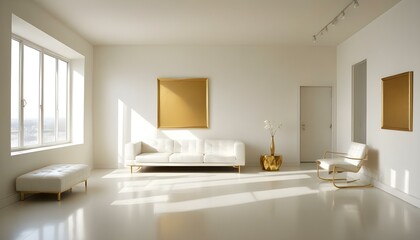 Photo interior modern design room 3d illustration