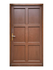 Isolated door image for design