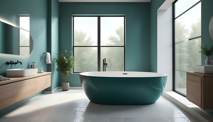 Photo interior modern design room 3d illustration