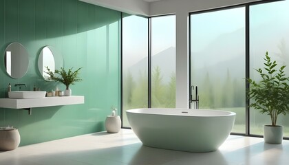 Photo interior modern design room 3d illustration