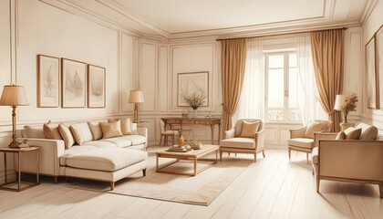 Photo interior modern design room 3d illustration