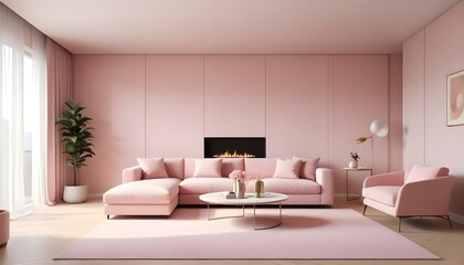 Photo interior modern design room 3d illustration