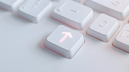 Undo Action: Visual Representation of Keyboard Undo Button Symbolizing Reverts and Corrections