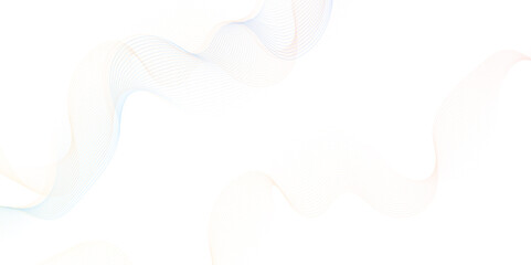 White wave curve lines banner background design. Abstract soft wave lines dynamic flowing gray light isolated background. Vector Illustration of the gray pattern of lines. Black stripes on white	