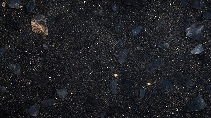 Fototapeta premium Black stone texture with subtle variations in tone and small, scattered flecks of lighter color