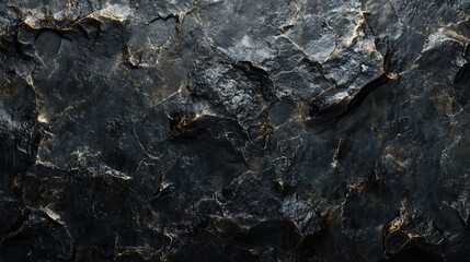 Fototapeta premium Dark stone texture with fine, intricate patterns, giving a sense of depth and complexity