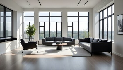 Photo interior modern design room 3d illustration