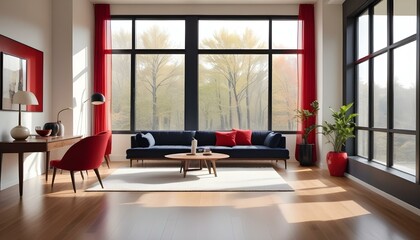 Photo interior modern design room 3d illustration