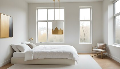 Photo interior modern design room 3d illustration