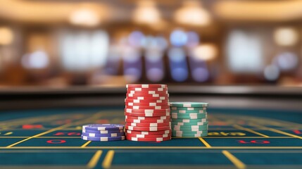 A sophisticated gambling area in a luxury resort, with high stakes and elegant surroundings, Gambling, Wagering Stakes Risk Luxury