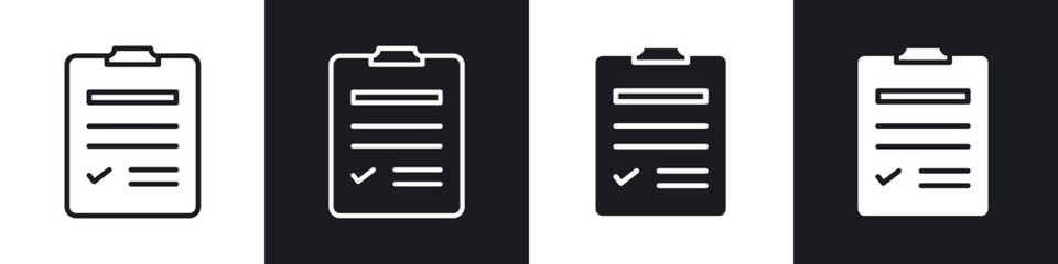 Planning icon in filled and stroke